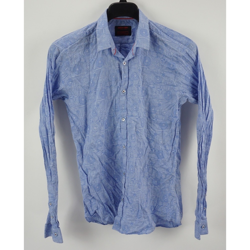 Jared‎ Lang After Hours Paisley Geometric Jacquard Men's Medium Button Up Shirt